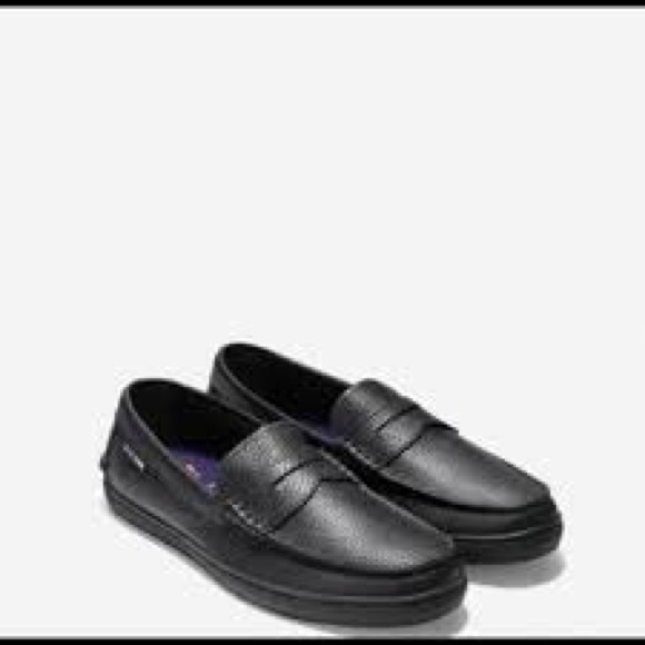 Cole Haan Black Leather Loafers